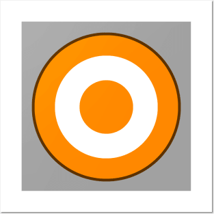 Orange and White Roundel Posters and Art